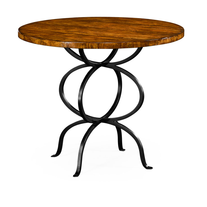 Casually Country Solid Wood End Table, Country Farmhouse Walnut
