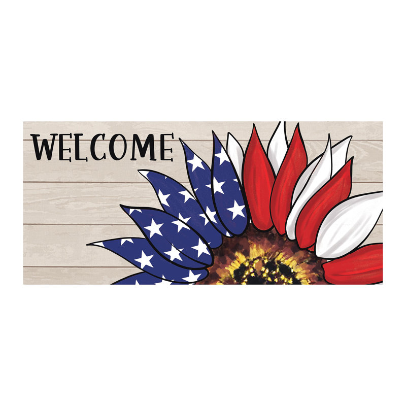 Tapis patriotique tournesol Sassafras