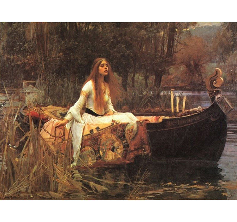 Dame de Shalott, H 18 po x l 24 po