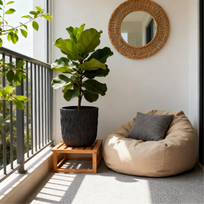 Jardinières modernes Sierra avec système de drainage léger MGO et système de drainage