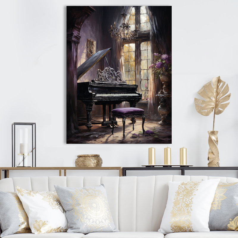 «Gothic Piano Grandeur I», reproduction sur toile, Toile tendue, H 32 po x l 16 po