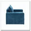 Fauteuil d'appoint en chenille de 40,9 po avec accoudoirs larges et coussin épais Chenille-594165636