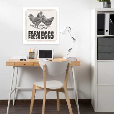 Farm Fresh Eggs 1 Piece Wrapped Canvas Wall Art