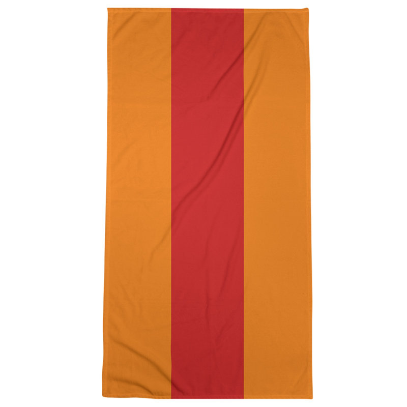 Beach Towel, Red/Black