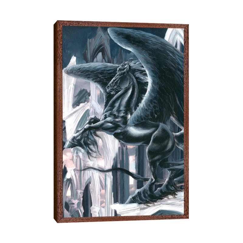 The Black Knight 1 Piece Wall Art on Canvas, 66.04 cm H x 45.72 cm W, Classic Wood Framed