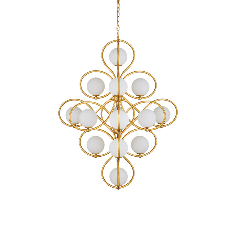 Storrs 14 - Light Wrought Iron Chandelier