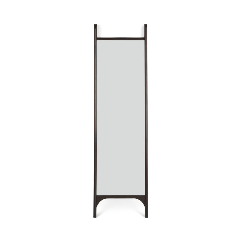 Polished Imperfect Mirror, 79" x 31.5", Black