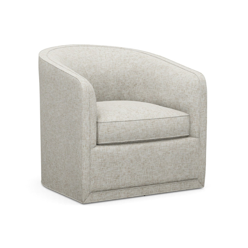 Los Altos Swivel Barrel Chair, Beige/Tan