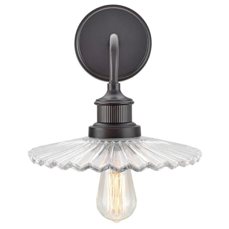 Applique en métal pour salle de bain 1 lumières transitionnel Lattin