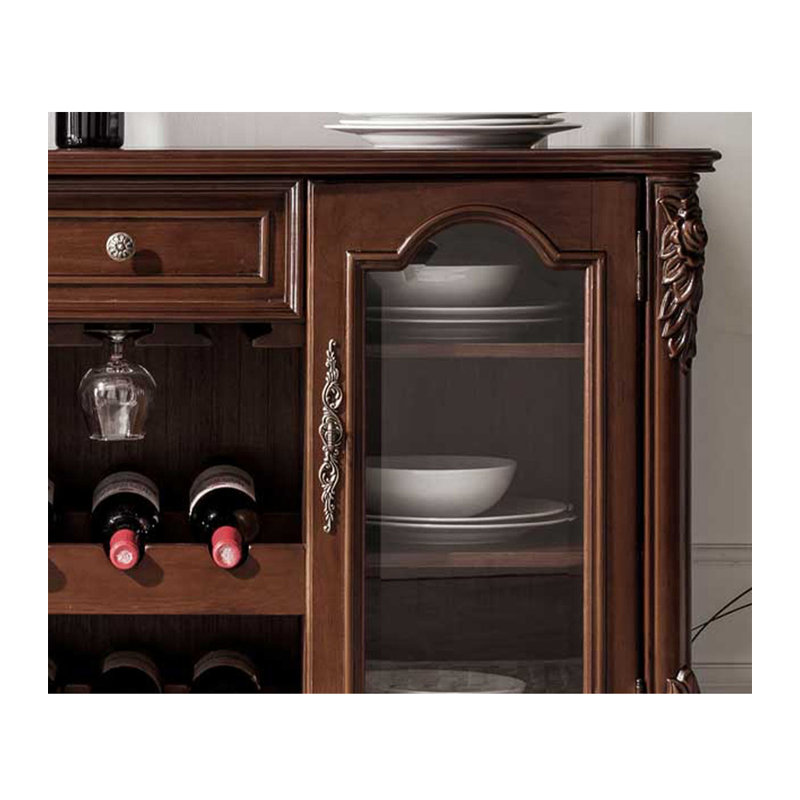 47.24" Walnut Rectangular Solid Wood Wine Racks, Walnut