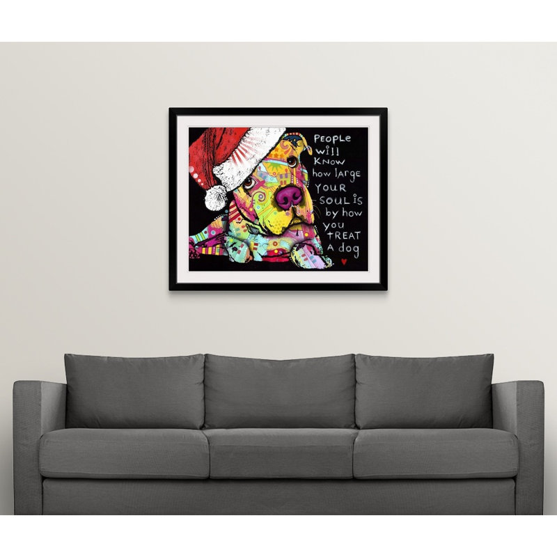 « firu christmas », reproduction, Cadre noir, H 24 po x l 28 po x P 1 po