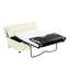 Lit simple pliant pour matelas, blanc pour un sommeil confortable avec matelas, sensation luxueuse