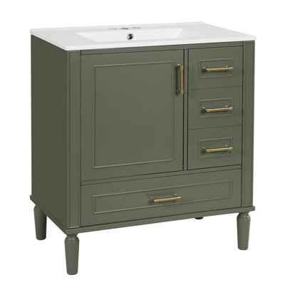 Meuble-lavabo 30 po avec lavabo en céramique
