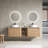 72'' Double Bathroom Vanity With Engineered Stone Top