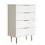 Table de chevet moderne 24 po avec 4 tiroirs 24 po
