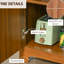 Armoire à vin Retro - 6 bouteilles, tiroir, support en verre, rangement brun 1 support