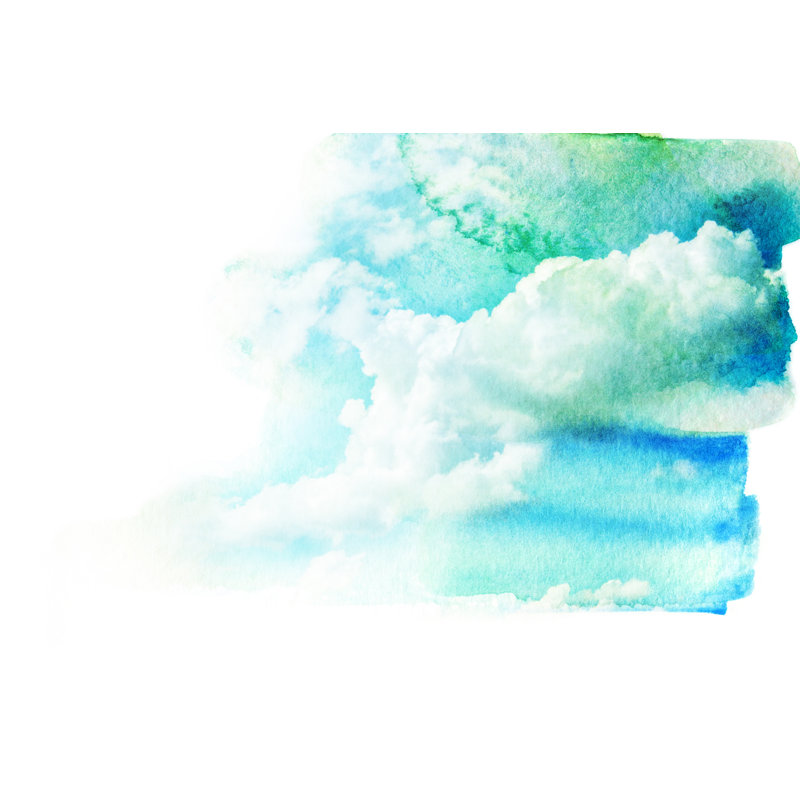 Sky With Cloud - Wrapped Canvas Painting, 51cm H x 76cm W x 3.8cm D