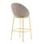 Tabouret de bar intérieur rembourré en métal, cadre et ensemble de revêtement, ensemble de 2-907010831