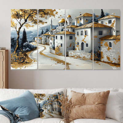 Ensemble de salon d'art mural Istanbul Gold Eastern Anatolia Village III