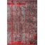 Rapture Abstract Area Rug in Gray/Red