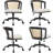 Rattan Swivel Desk Chair For Home Office