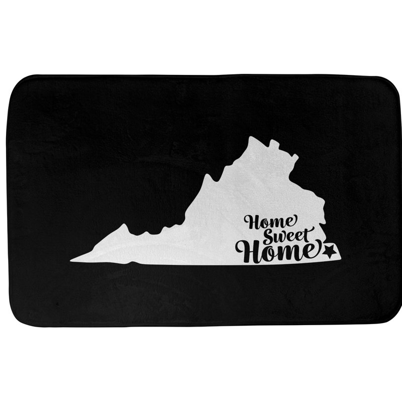 Tapis pour salle de bain allentown pennsylvanie, l 17 po x L 21 po, Rouge, Virginia Beach