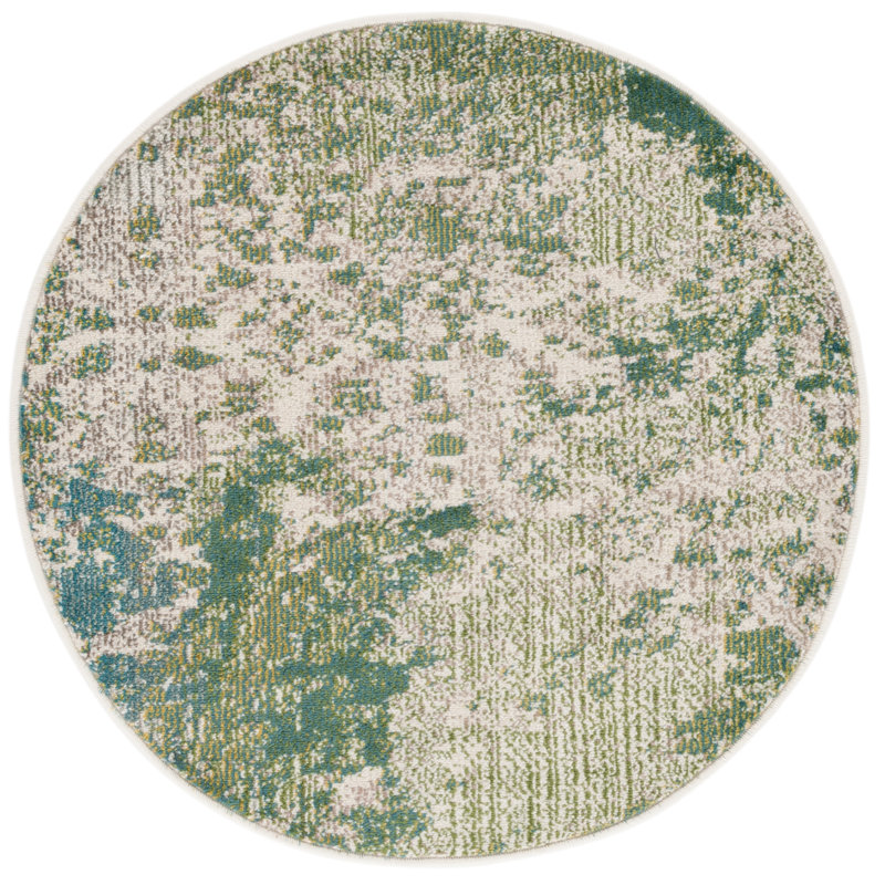 Tapis abstrait Hester Street Performance, Rond 3 pi