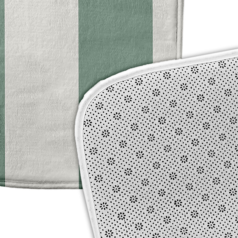 Tapis de bain Shameel, L 17 po x L 24 po, Vert