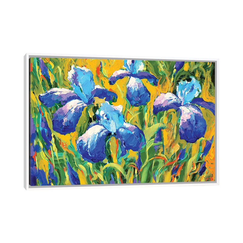 Iris par Dmitry Spiros - reproduction d'art, Aucun mat, H 18 po x l 26 po x P 1,5 po, Toile blanche encadrée