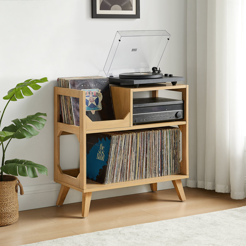 Console de rangement pour disques Barajas, Natural