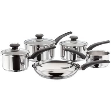 Tefal Induction G155S844 Non-Stick Cookware Set 8 Pieces-Black, saucepans,  Aluminium