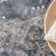 Tapis floral bleu / gris Hice-1606619030