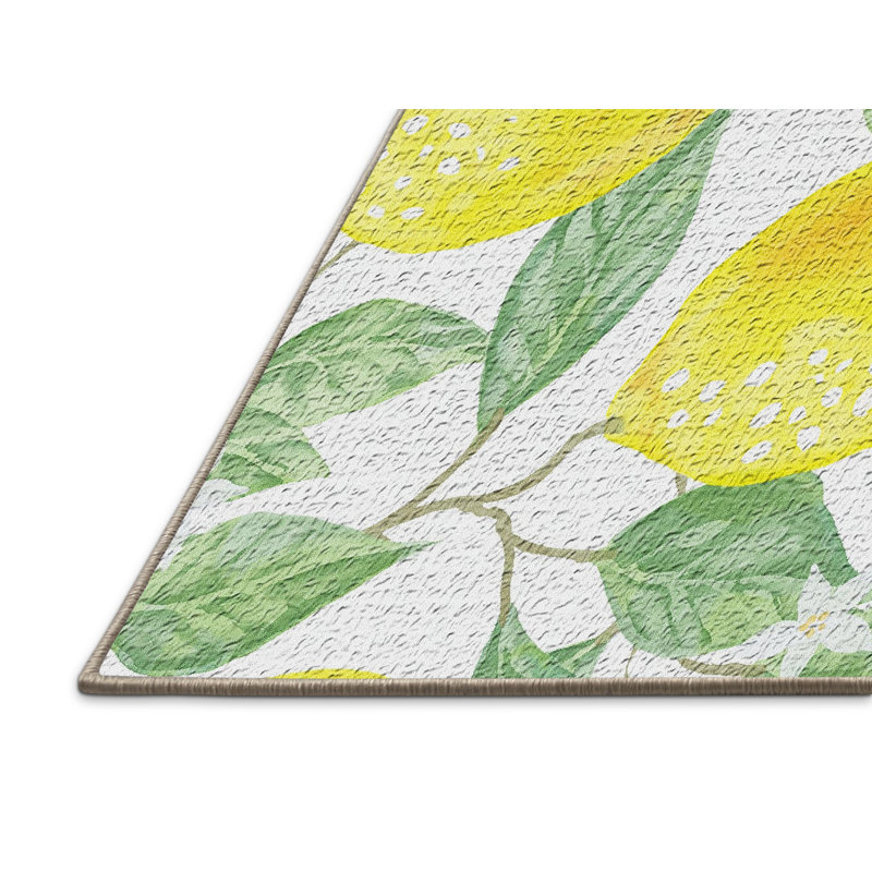 Tapis de surface jaune textile, Rectangle 2 pi x 4 pi