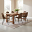 47cm H Upholstered Dining Chair in Brown