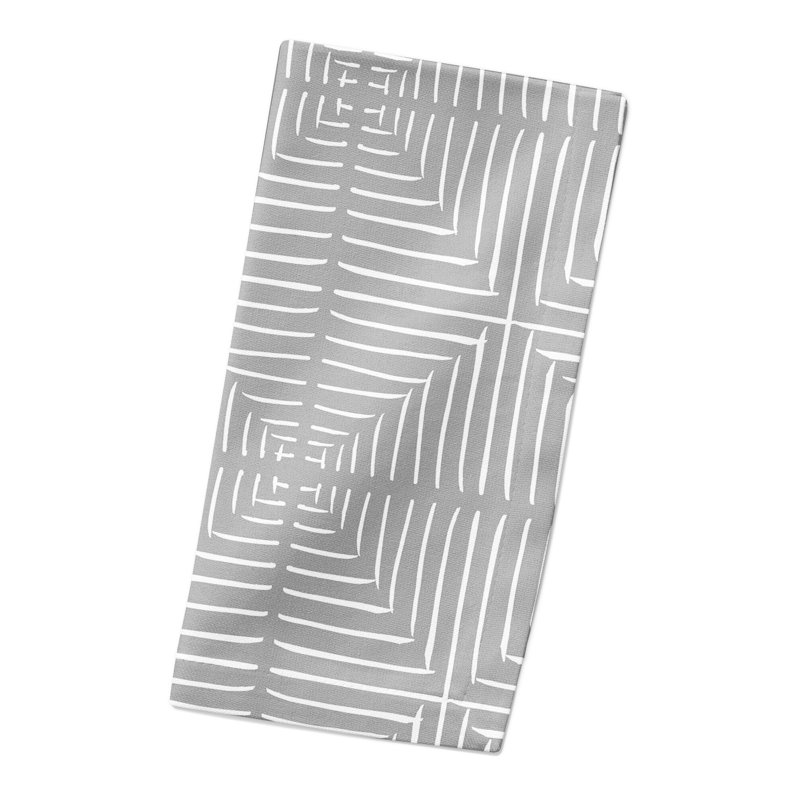 Cotton Geometric Square Napkin