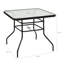 Ema-Maria Rectangular Metal Outdoor Bistro Table , 80cm W 80cm D