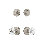 Nostalgic Warehouse Classic Rosette Entry Set with Crystal Meadows Knob