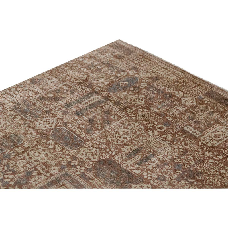 Southwestern Area Rug in Rust/Beige
