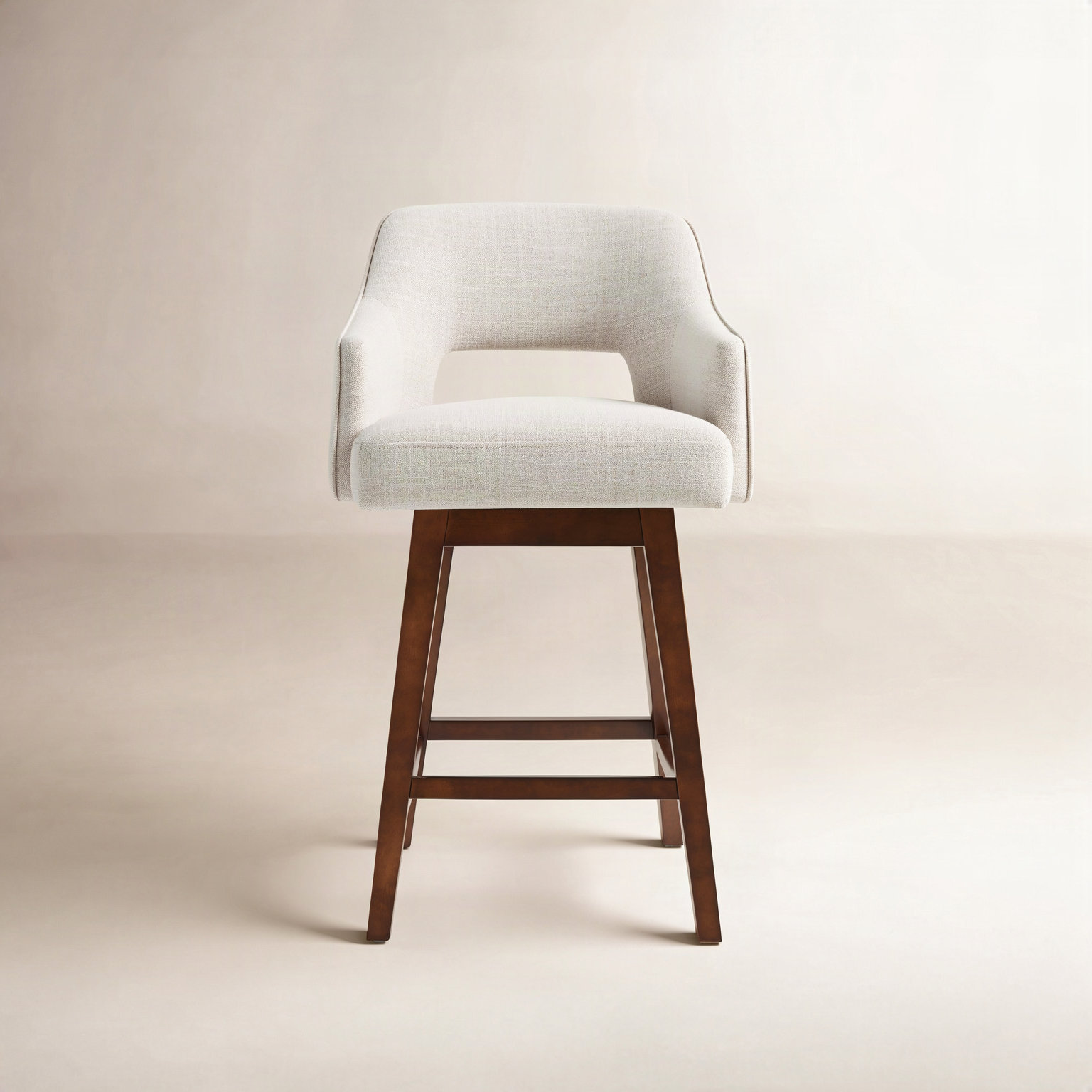 Lainey 26" Bar Stool, Effie Linen Performance Linen
