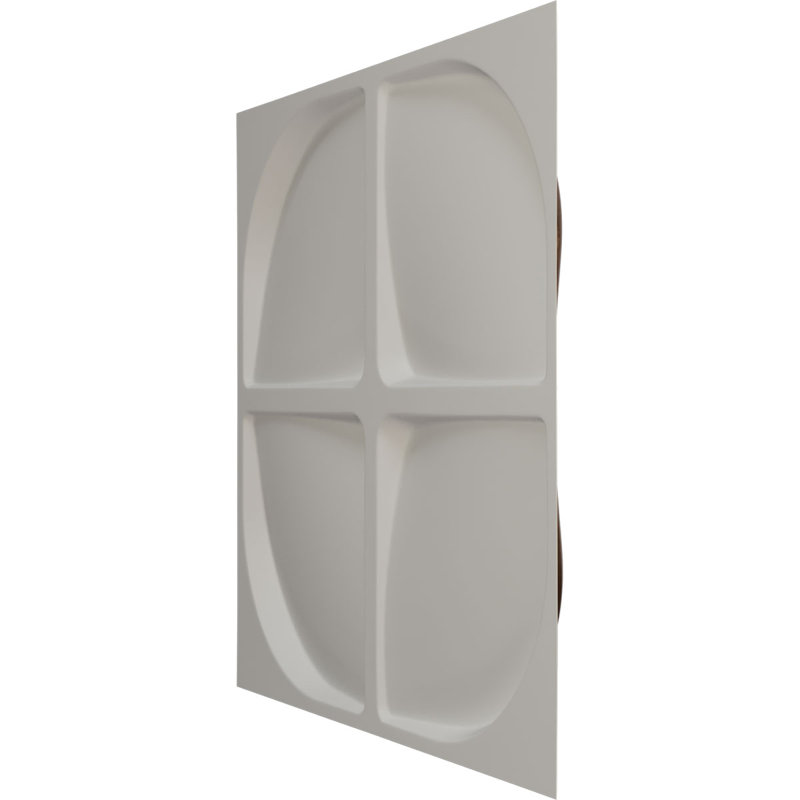 19 5/8"W x 19 5/8"H Edmund EnduraWall Decorative 3D Wall Panel, Metallic Dark Copper (Covers 2.67 Sq. Ft.), Dark Copper