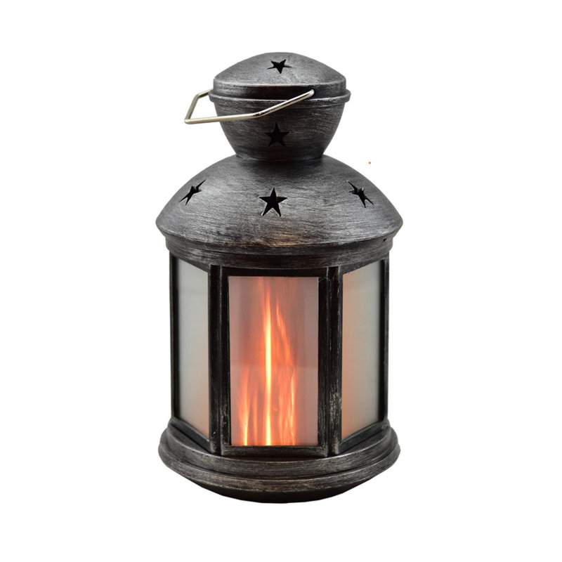 9.15'' Battery Powered Integrated LED Square / Rectangular Lantern