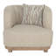 Chaise rembourrée avec coussins décoratifs Kellems
