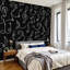 Papier peint adhésif auto-adhésif moderne pour la chambre à coucher L 69 po x l 96 po Peel and Stick-127343993