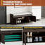 Banc de rangement à plateau relevable avec siège rembourré - Armoire à chaussures et banc d'entrée avec compartiments cachés pour l'organisation d'une chambre ou d'un couloir