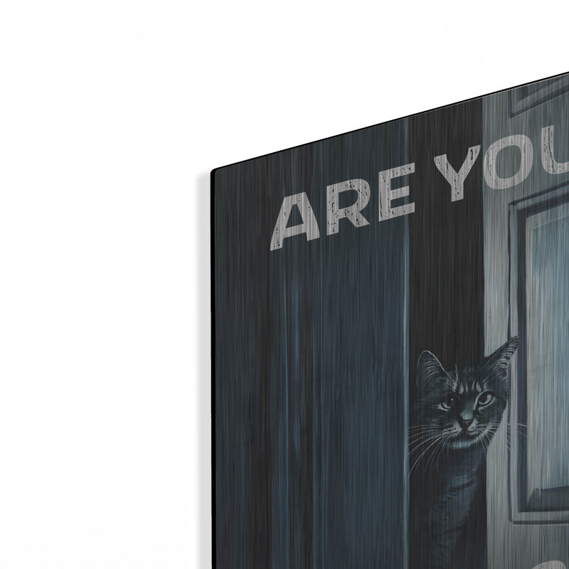 Art mural en métal Winston Porter «Are You Pooping» par Andreas Magnusson, H 16 po x l 12 po