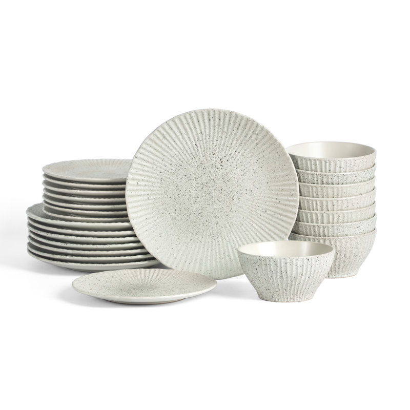 Service de table 24 pièces Stone Lain Arlo, Blanc