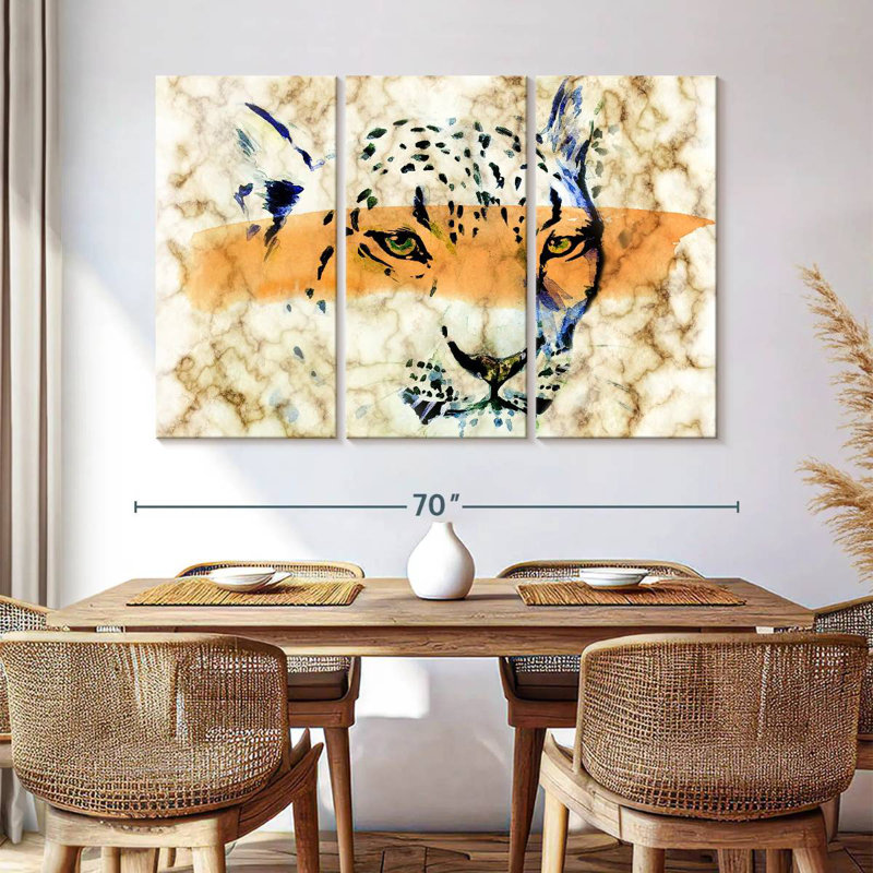 Brampt Leopard Magic, 28" H x 45" W
