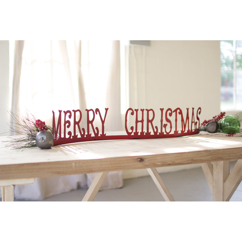  Rustic "Merry Christmas" Holiday Sign – Tabletop or Mantel Display