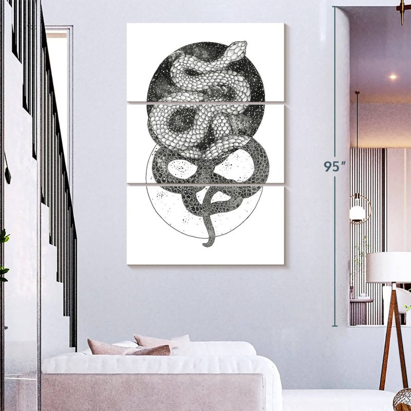 Brampt Good And Evil, 74" H x 48" W