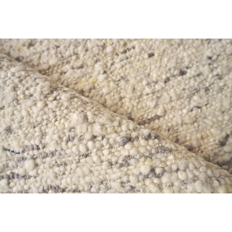 Hand Woven Wool Abstract Area Rug, Rectangle 2' x 3'
